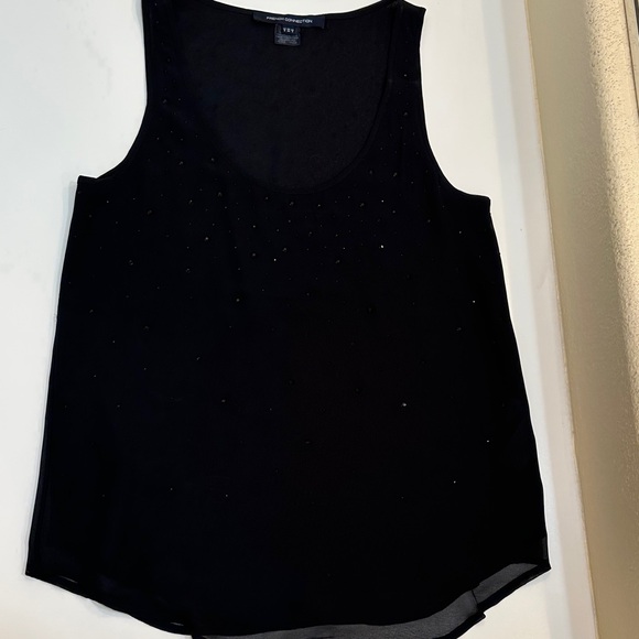 French Connection Tops - New French Connection Beaded Black Top.
Size 2.